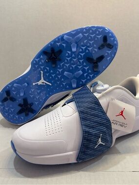 13 - Air Jordan Rev Golf Shoes 
White University Blue FV6338-101 Men Size 13